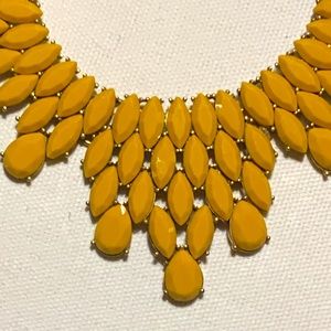 J Crew necklace - mustard yellow in color